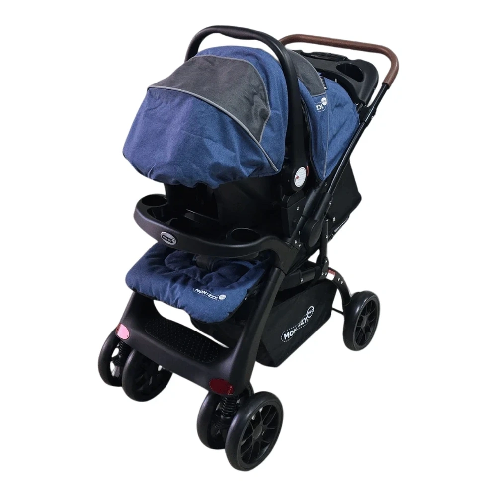 CARRITO MOM-EZY C/BABY SEAT AZUL MEZ-13777L-BL 2