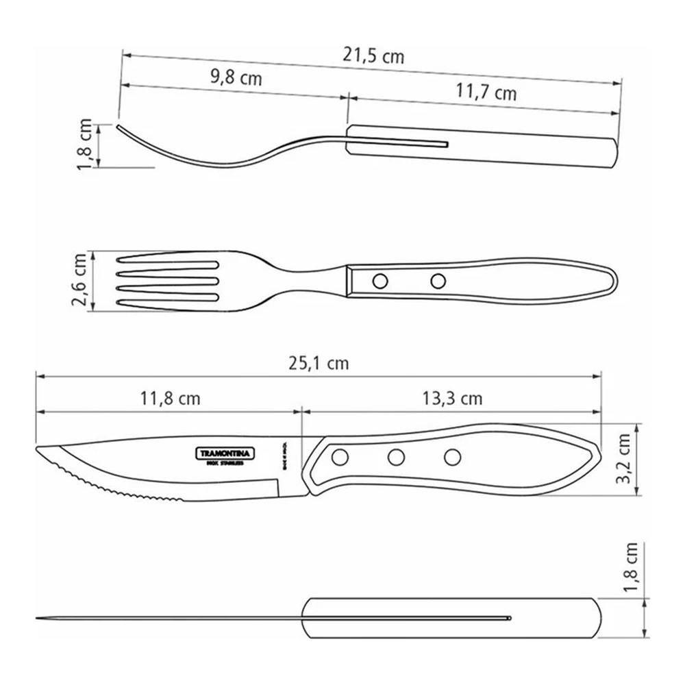 JUEGO   PARA ASADO 17 PZAS POLYOOD TRAMONTINA T211987 5