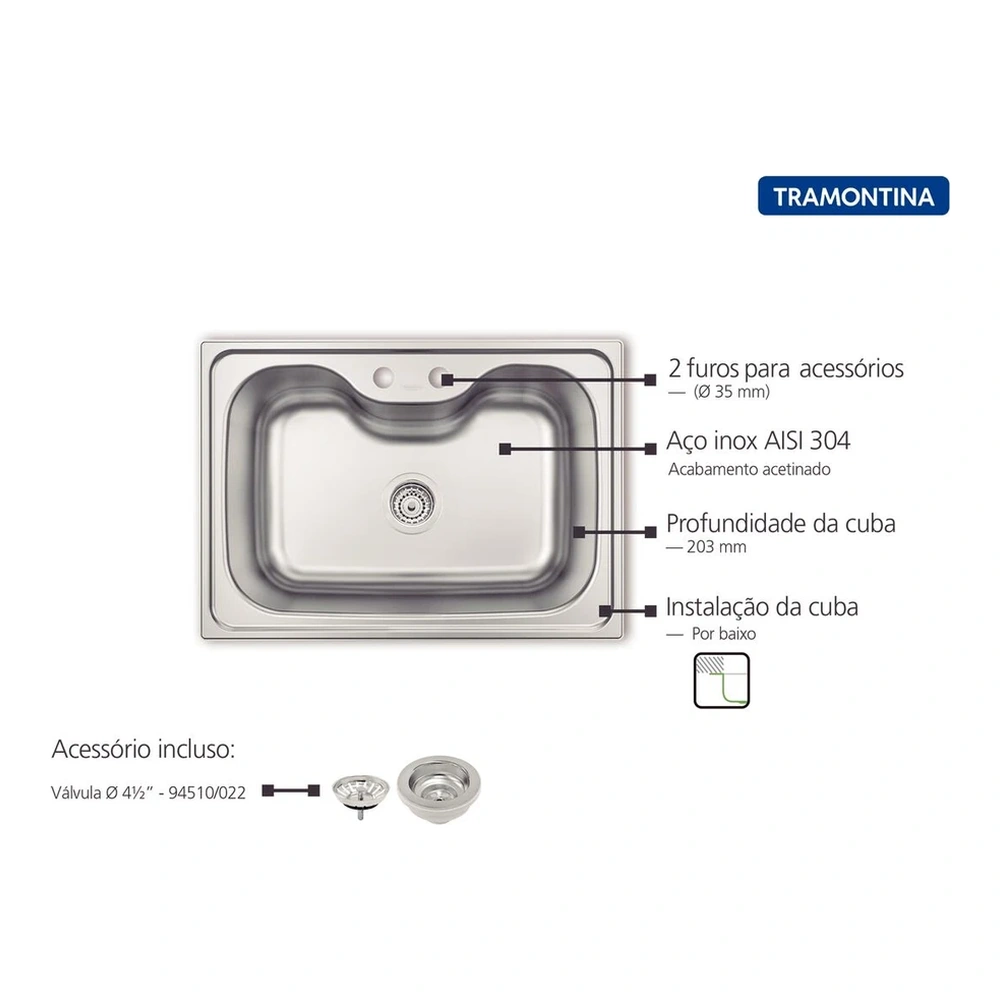 FREG EMP INOX 69X49 MORG 60FX UND TRAMONTINA T938065 4