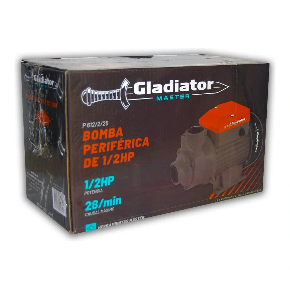 BOMBA PERIFERICA GLADIATOR 1/2 HP 220V/50HZ 4
