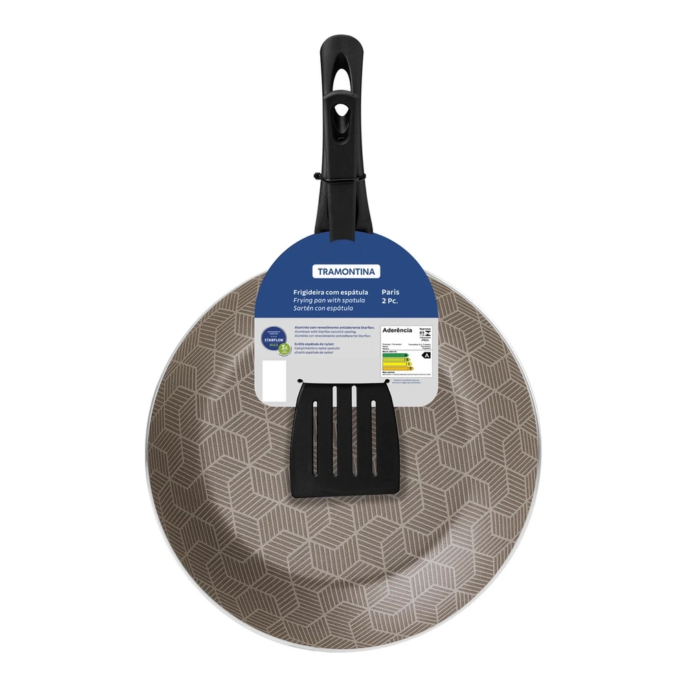 SARTEN 30 CM CON ESPATULA PARIS TRAMONTINA T28500E 4