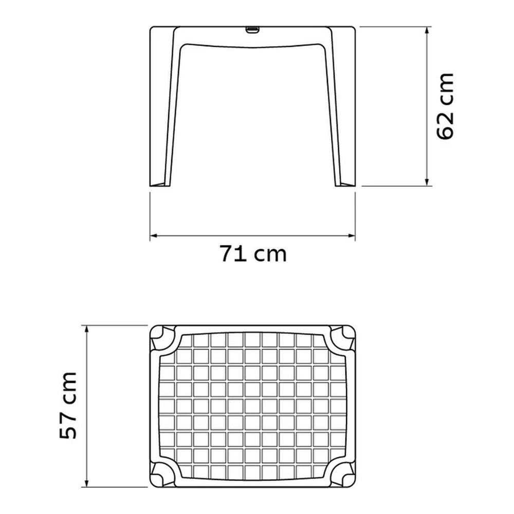 MESA VEROSAA BLANCO/ROSA TRAMONTINA T923406 4
