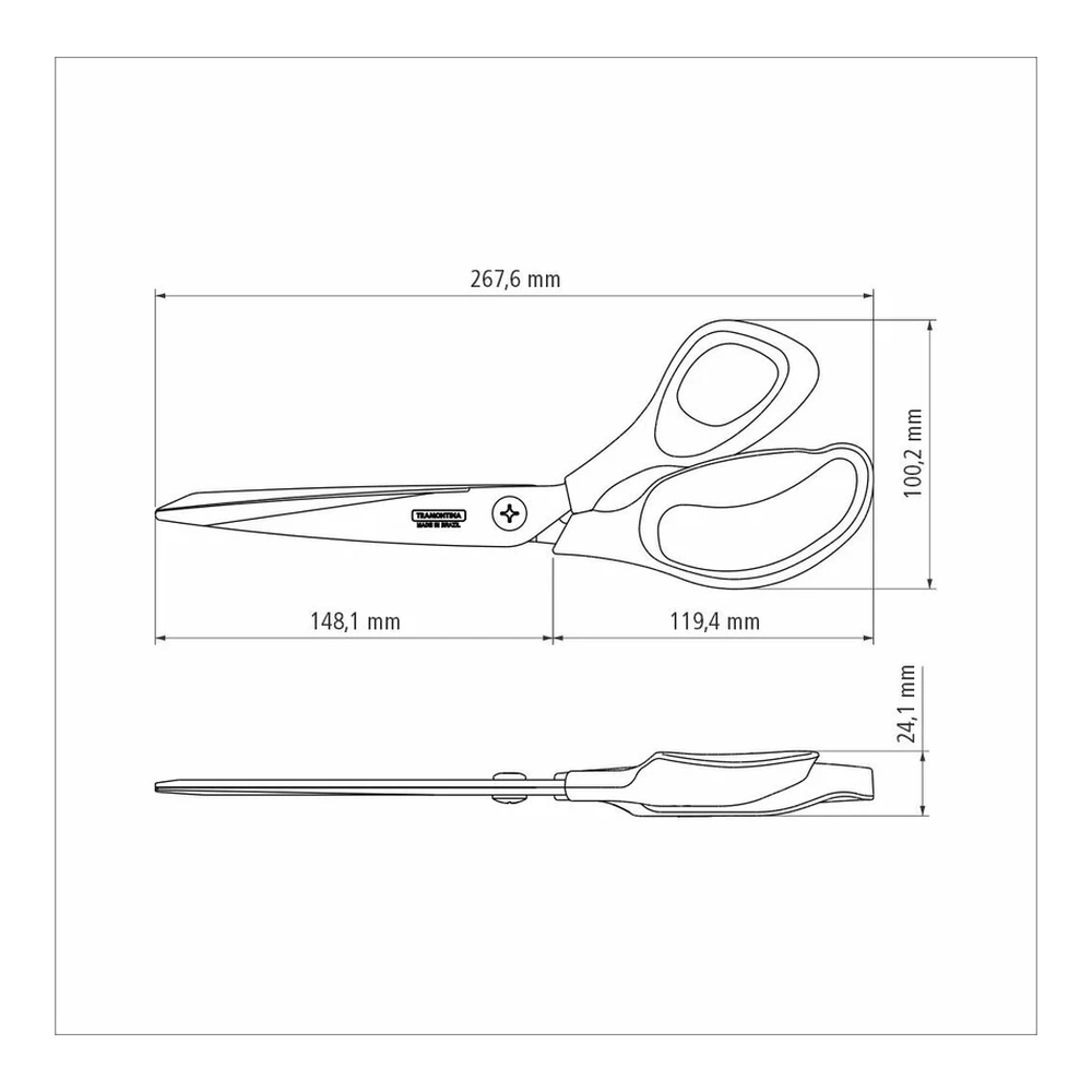 TIJERA PARA COSTURA 10 SUPERCORT TRAMONTINA T259253 5