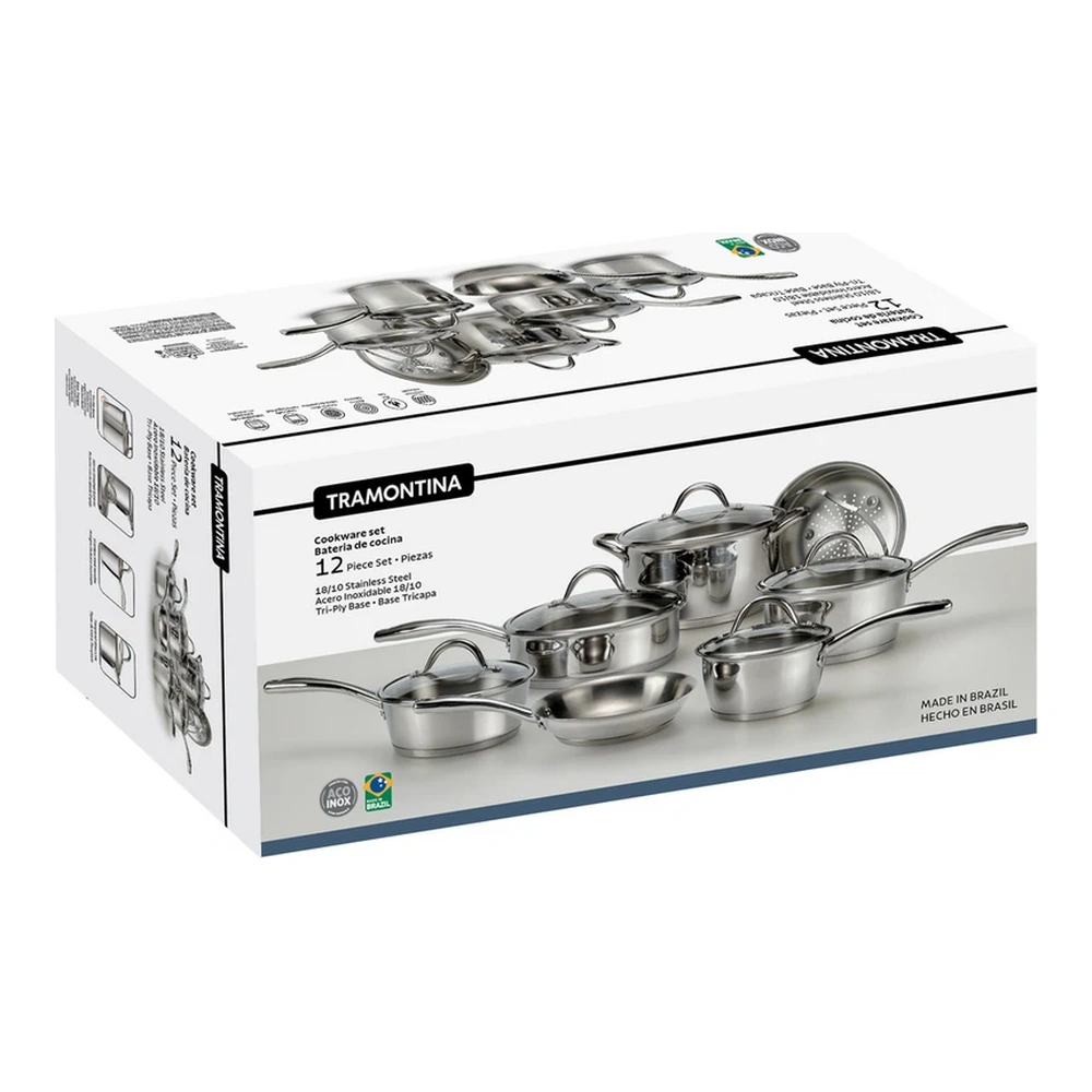JUEGO DE COCINA 12PZ ALLEGRA TRAMONTINA T65650S 3