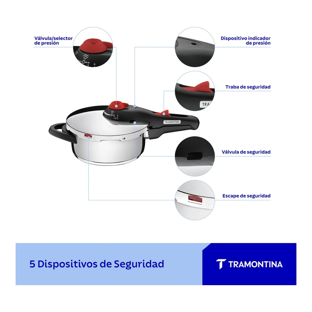 OLLA A PRESION 3L SOLAR TRAMONTINA T62511 3