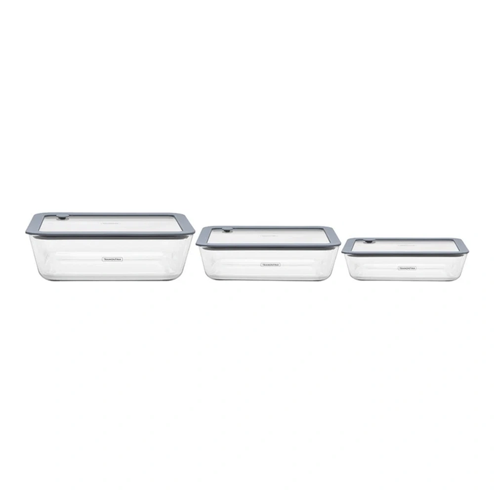 JUEGO  DE CONTENEDORES DE VIDRIO CON TAPA DE S TRAMONTINA T642200 4