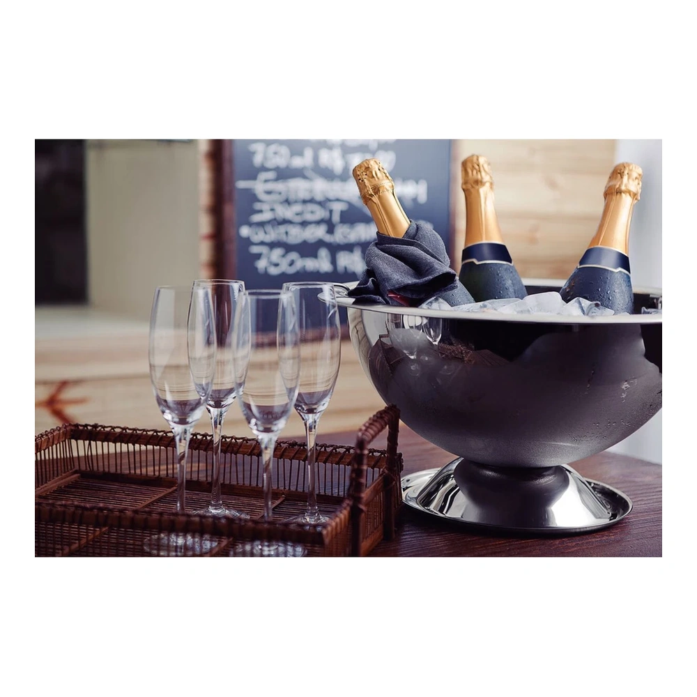 CHAMARILLOPANERA PARA  4 BOTELLAS EN ACERO INOXIDABLANCOE TRAMONTINA T61276 4