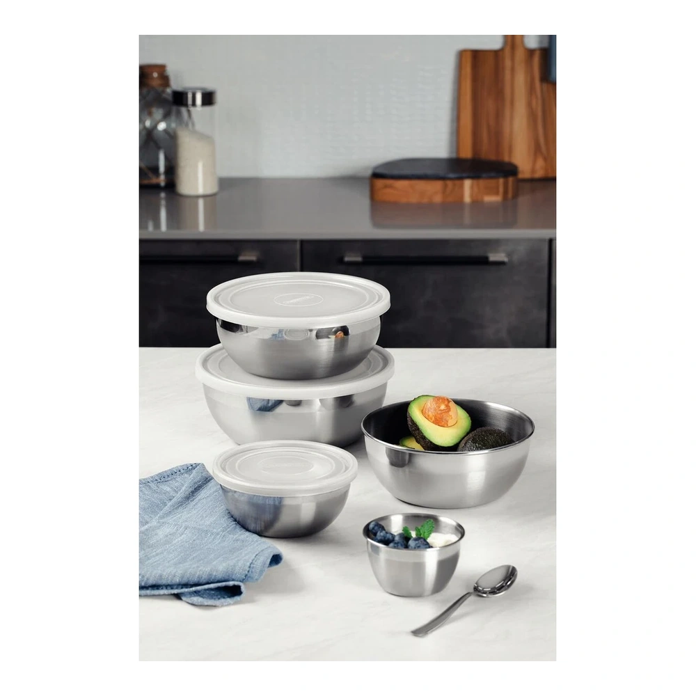 RECIPIENTE 25CM EN ACERO INOXIDABLANCOE CON TAPA TRAMONTINA T612223 5