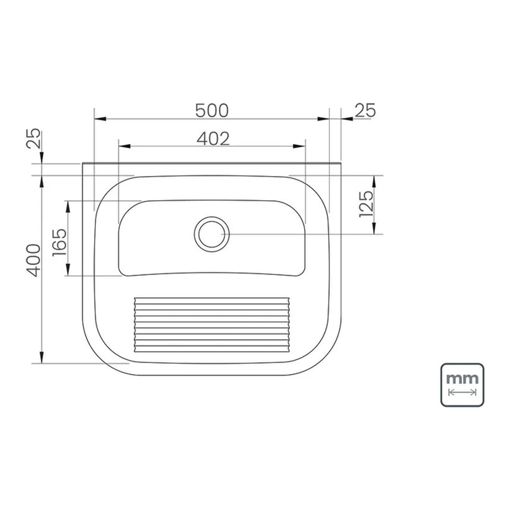 LAVADERO PAR INOX 50X40X23 ES TRAMONTINA T944011 5