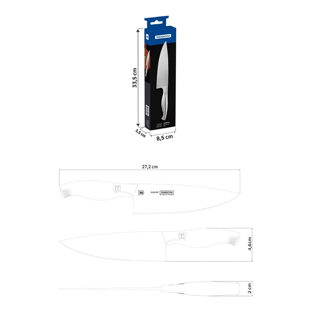 CUCHILLO CHEF 6 SUBLANCOIME TRAMONTINA T240671 5