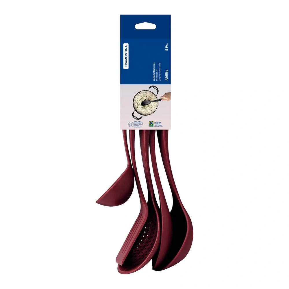 JUEGO  DE UTENSILIOS 5 PZAS ABILITY TRAMONTINA T251997 4