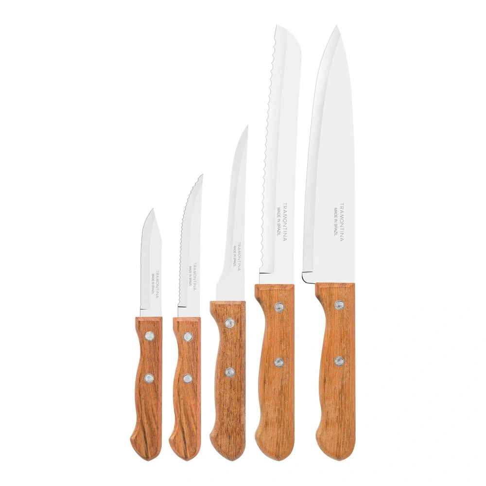 JUEGO  CUCHILLOS 5 PZAS DYNAMARILLOIC TRAMONTINA T22399E 2