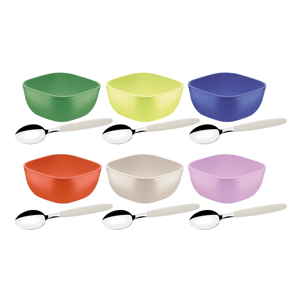 JUEGO  PARA POSTRE 12 PZAS MIXCOLOR TRAMONTINA T25099V 2