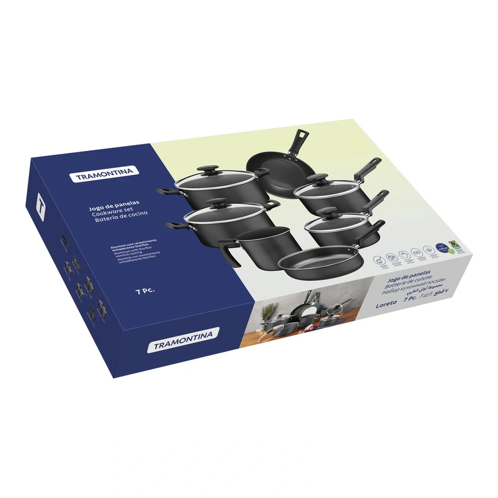 JUEGO DE COCINA 7PZAS LORETO TRAMONTINA T20399J 5