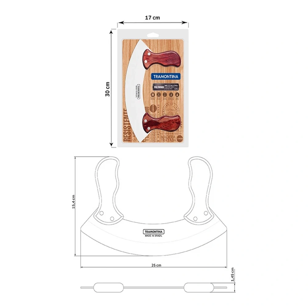 MEDIA LUNA POLYOOD TRAMONTINA T21147 4