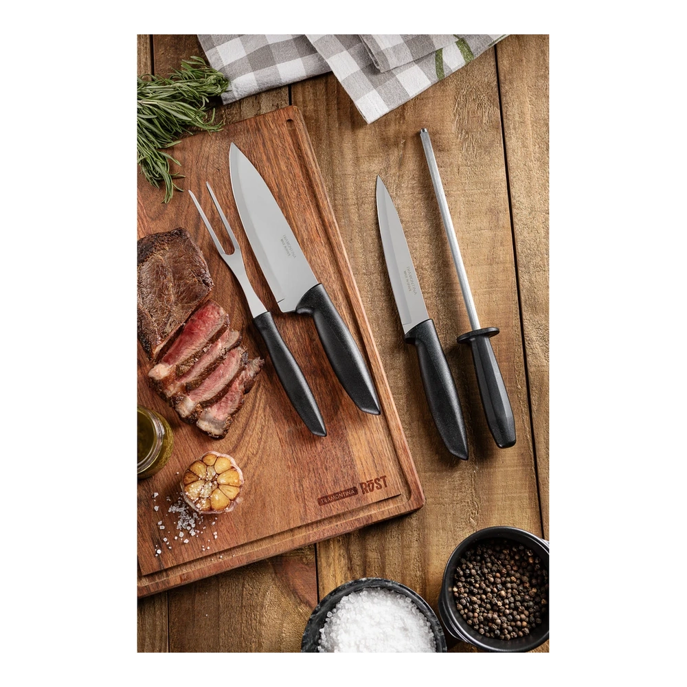 JUEGO  PARA ASADO 4 PZAS PLENUS TRAMONTINA T23498P 3