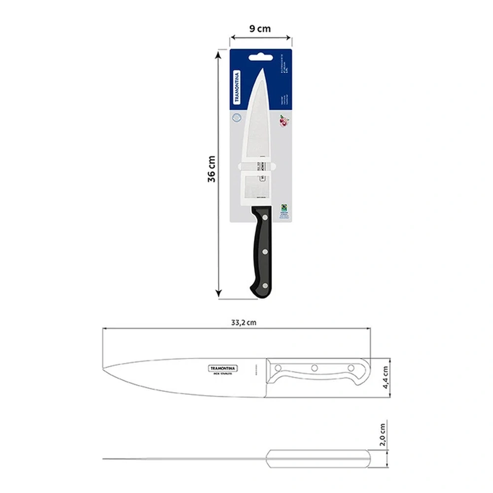 CUCHILLO CHEF 8 ULTRACORTE TRAMONTINA T238618 5