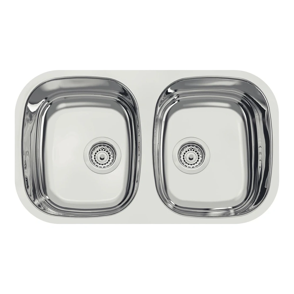 CUBETA DUPLA RENTANGULAR INOX 77X45X15 AB TRAMONTINA T940302