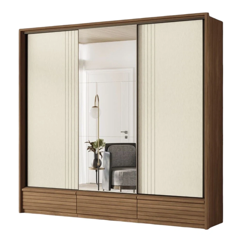 Ropero Unanime Democrata 3 Puertas Jatoba / Arena Flex 2