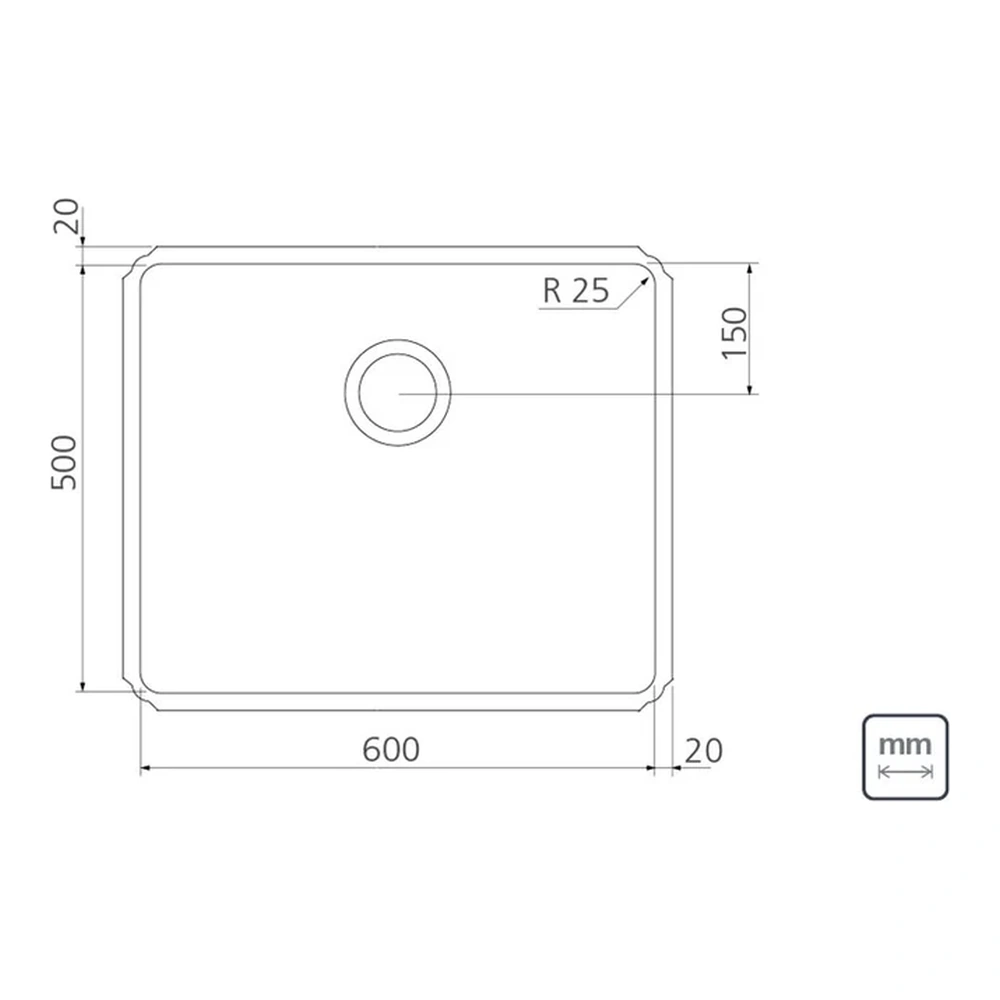 CUBETA PROF INOX 60X50X33 TRAMONTINA T940941 5
