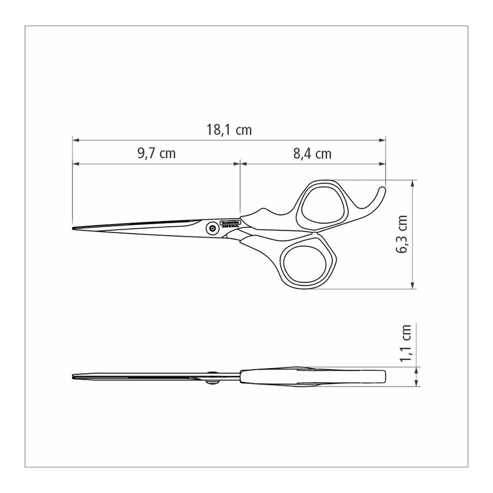 TIJERA PARA CABELLO 6 SUPERCORT TRAMONTINA T259102 5