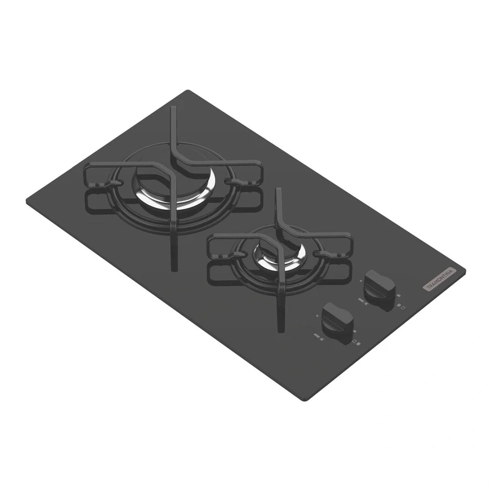 PLACA COC GAS GLASS DOMINO 2GG 30 TRAMONTINA T94702 3