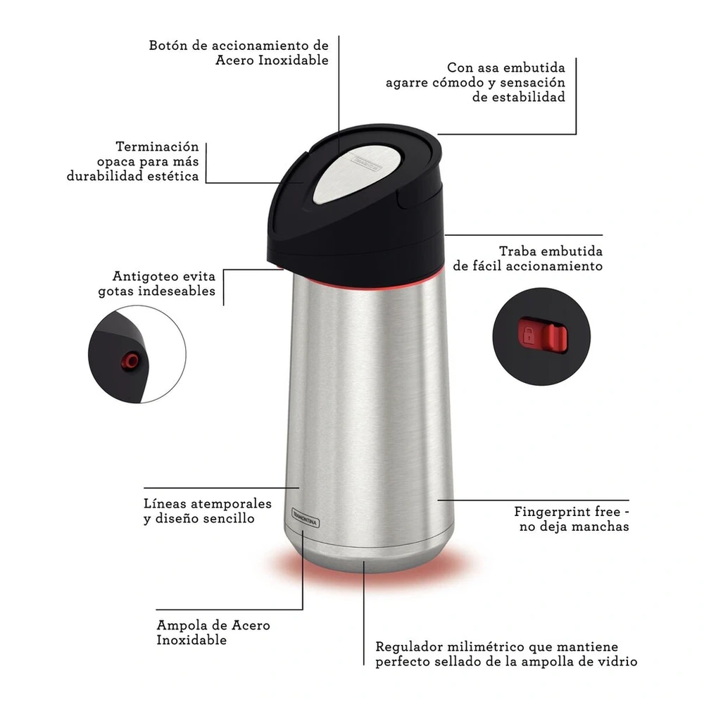 THERMO CON SIFON 2L TRAMONTINA T616422 3