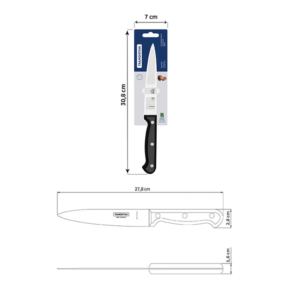 CUCHILLO UTILITY 6 ULTRACORTE TRAMONTINA T23860 5