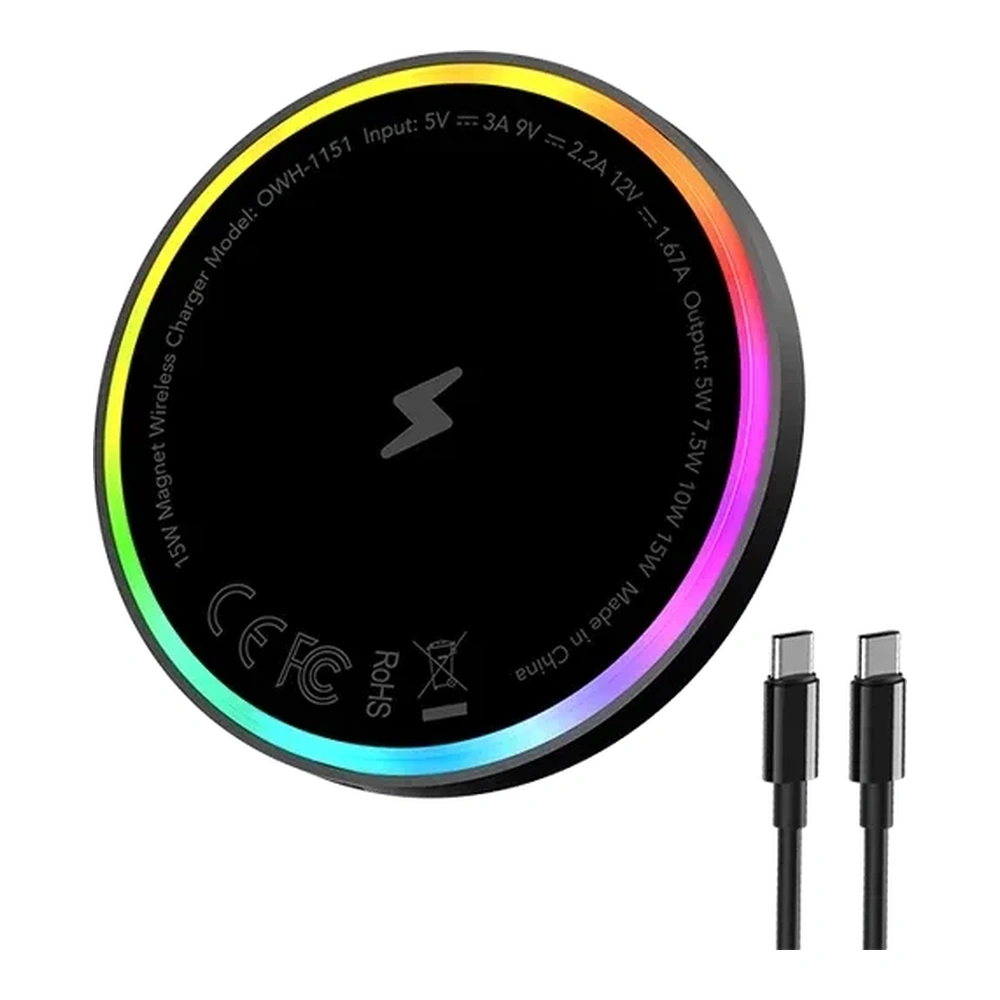 CARGADOR MAGNÉTICO DE MESA ORAIMO POWERDOCK 15W NEGRO