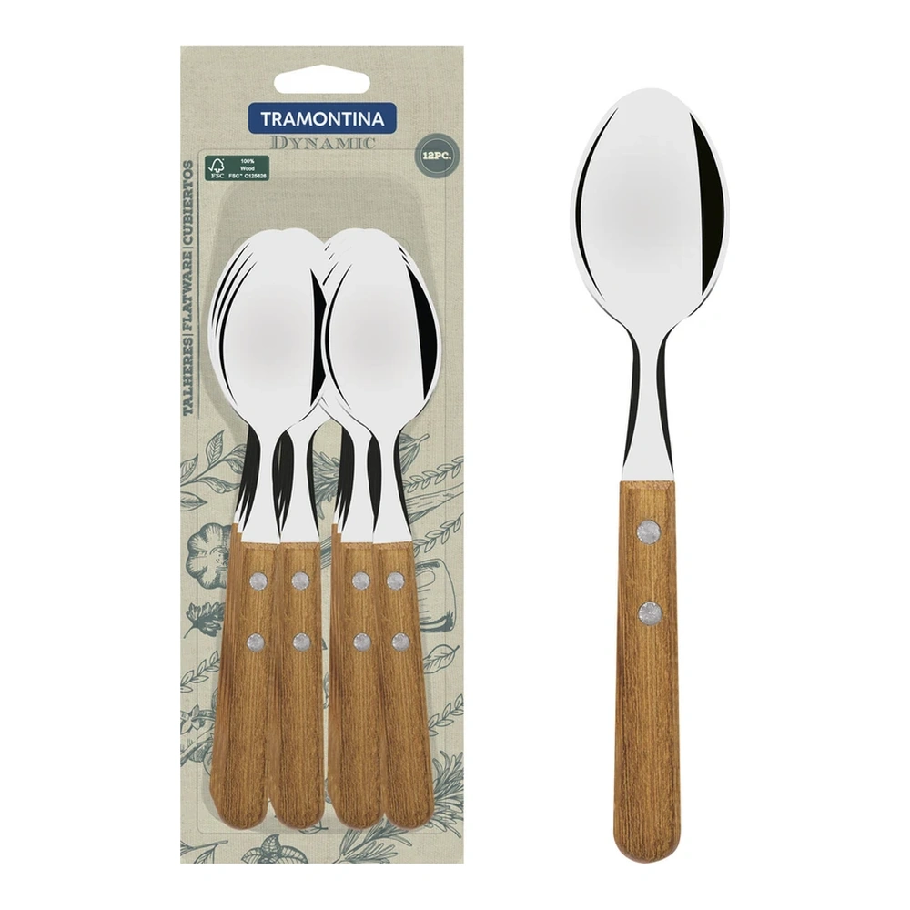 JUEGO CUCHILLO ASADO 12 PZAS DYNAMARILLOIC TRAMONTINA T22300