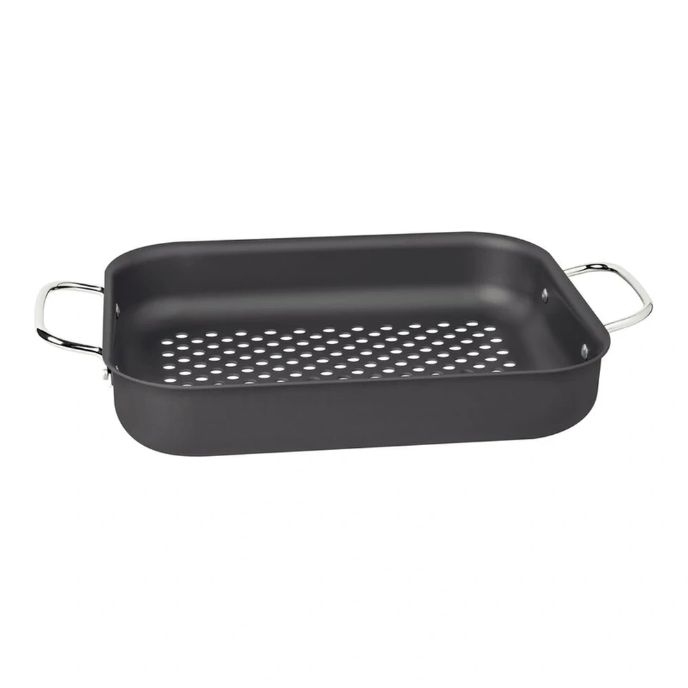 PARRILLA RENTANGULARANEGROULAR 28CM CHURRASCO TRAMONTINA T20846