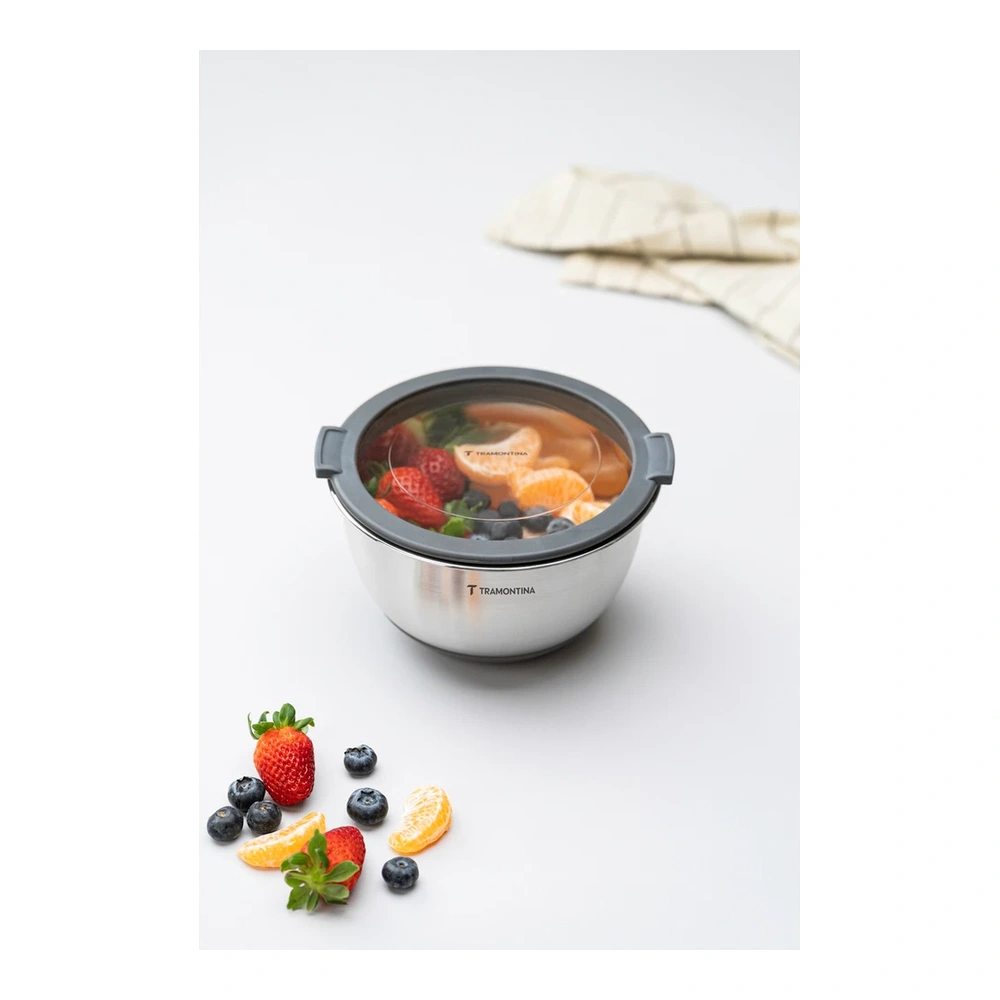 CONTENEDOR DE ACERO CON TAPA DE SILICONA TRAMONTINA T612251 5