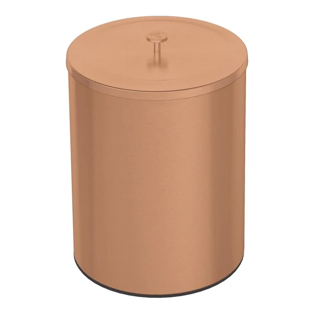 BASURERO INOX CON TAPA  UTIL 5L ORO ROSADO TRAMONTINA T94540J 2
