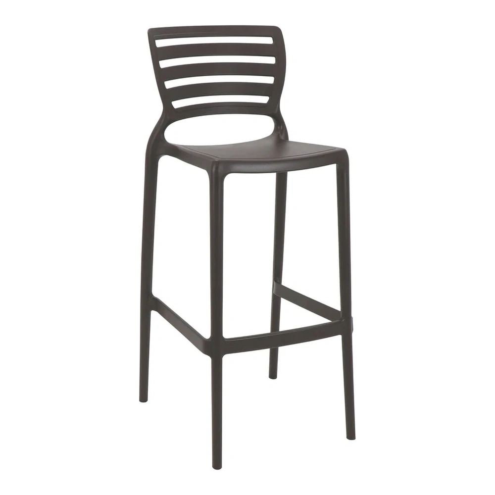 SILLA SOFIA RESPALDO HZ ALTA BAR MARRON TRAMONTINA T921372 4