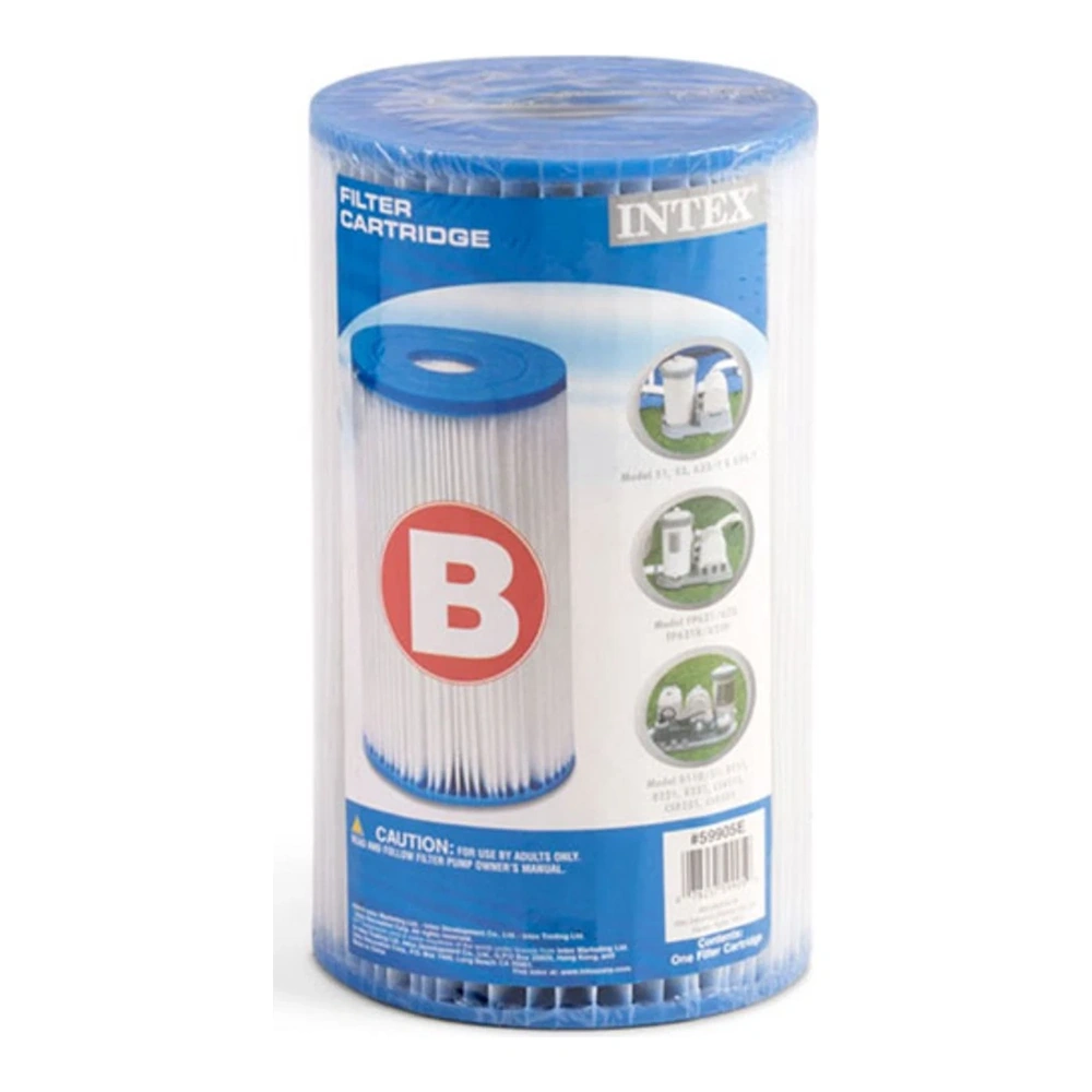 CARTUCHO PARA FILTRO DE PISCINA INTEX TIPO B 10,5X20CM (15-20 MICRAS) I29005