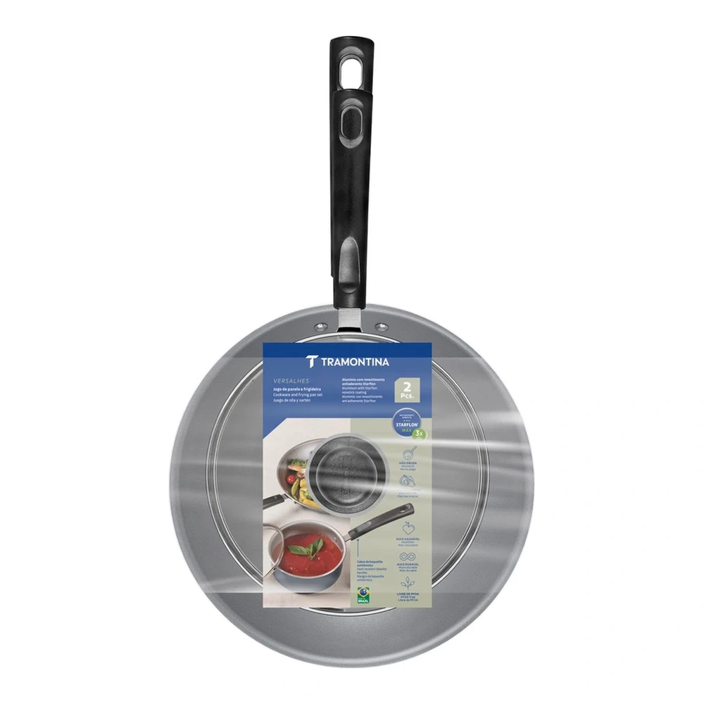 JUEGO  OLLA/SARTEN 2 PZAS VEROSAALHES TRAMONTINA T206982 5