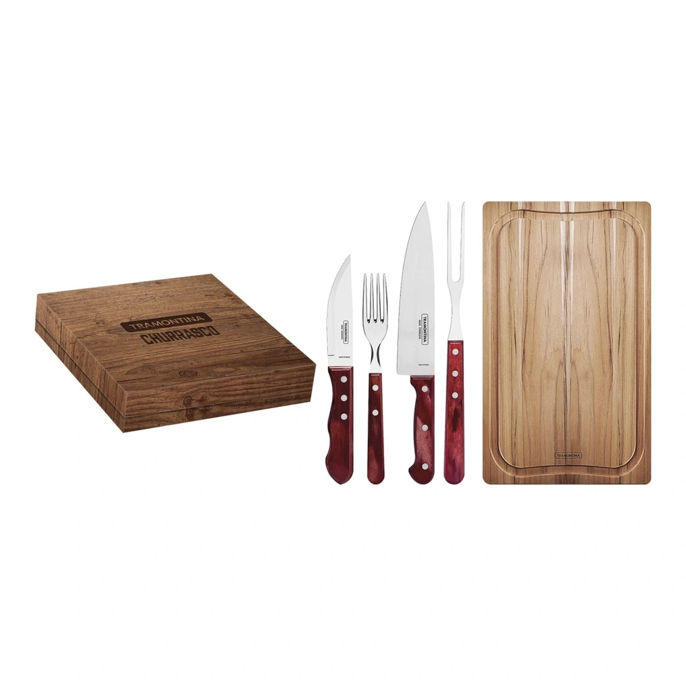 JUEGO  ASADO 15 PZAS POLYOOD TRAMONTINA T21198G 2