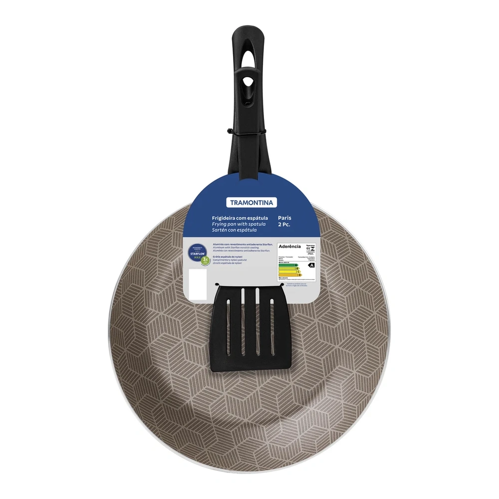 SARTEN 28 CM CON ESPATULA PARIS TRAMONTINA T28500D 4
