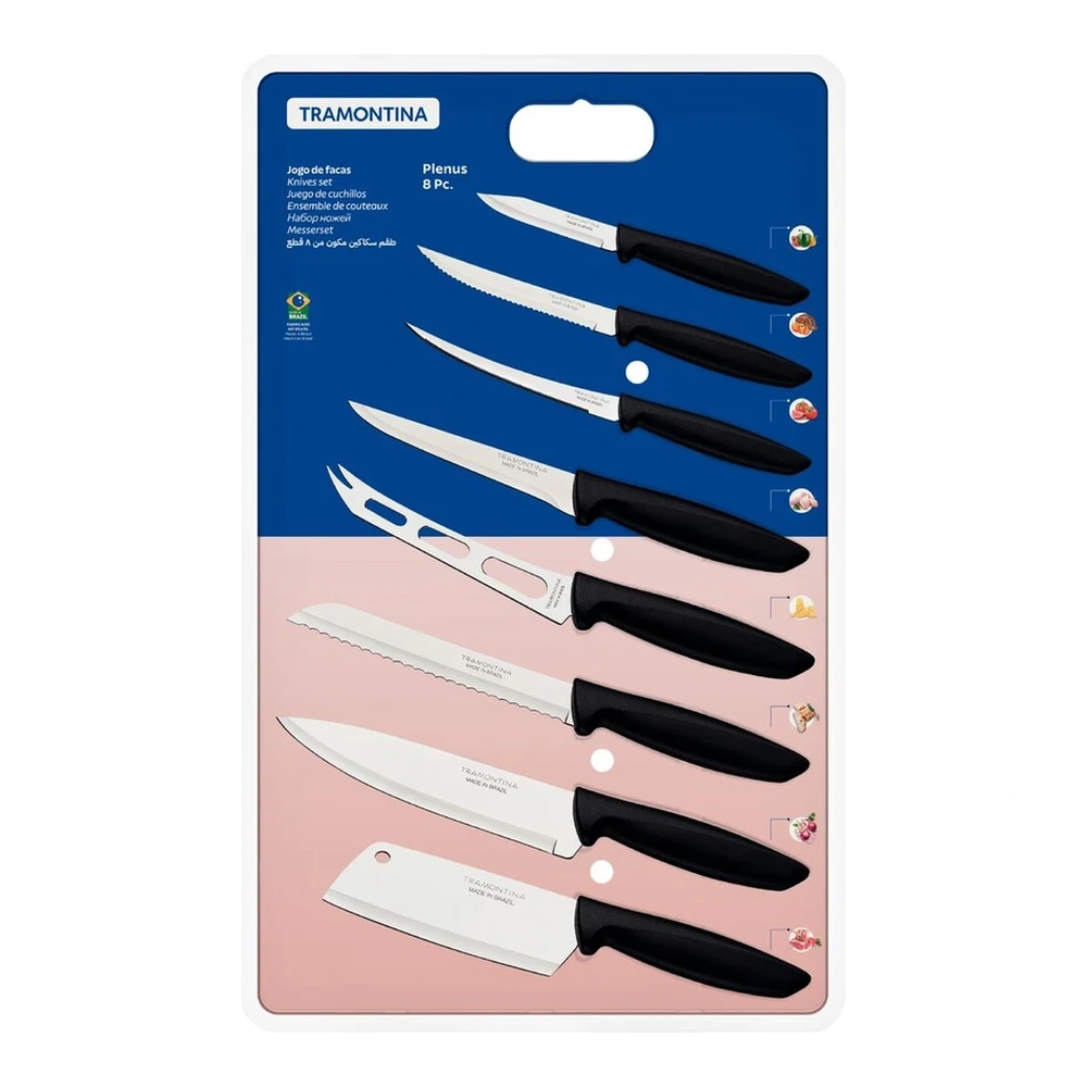 JUEGO  CUCHILLOS 8 PZAS PLENUS TRAMONTINA T23498L 5