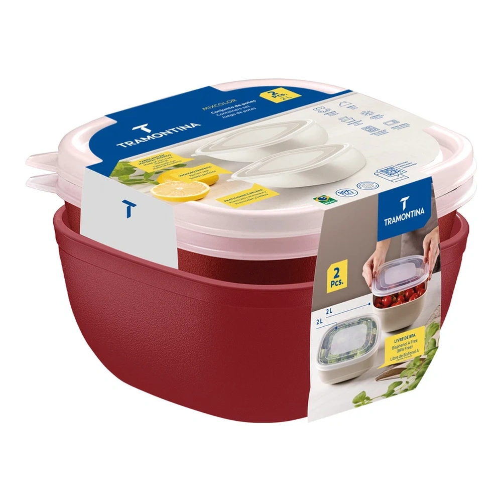 JUEGO  DE POTES 2 PZAS MIXCOLOR TRAMONTINA T250989 4