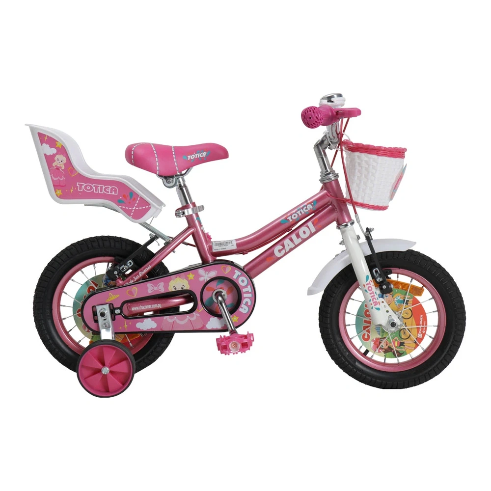 BICICLETA CALOI TOTICA 12' ROSADO