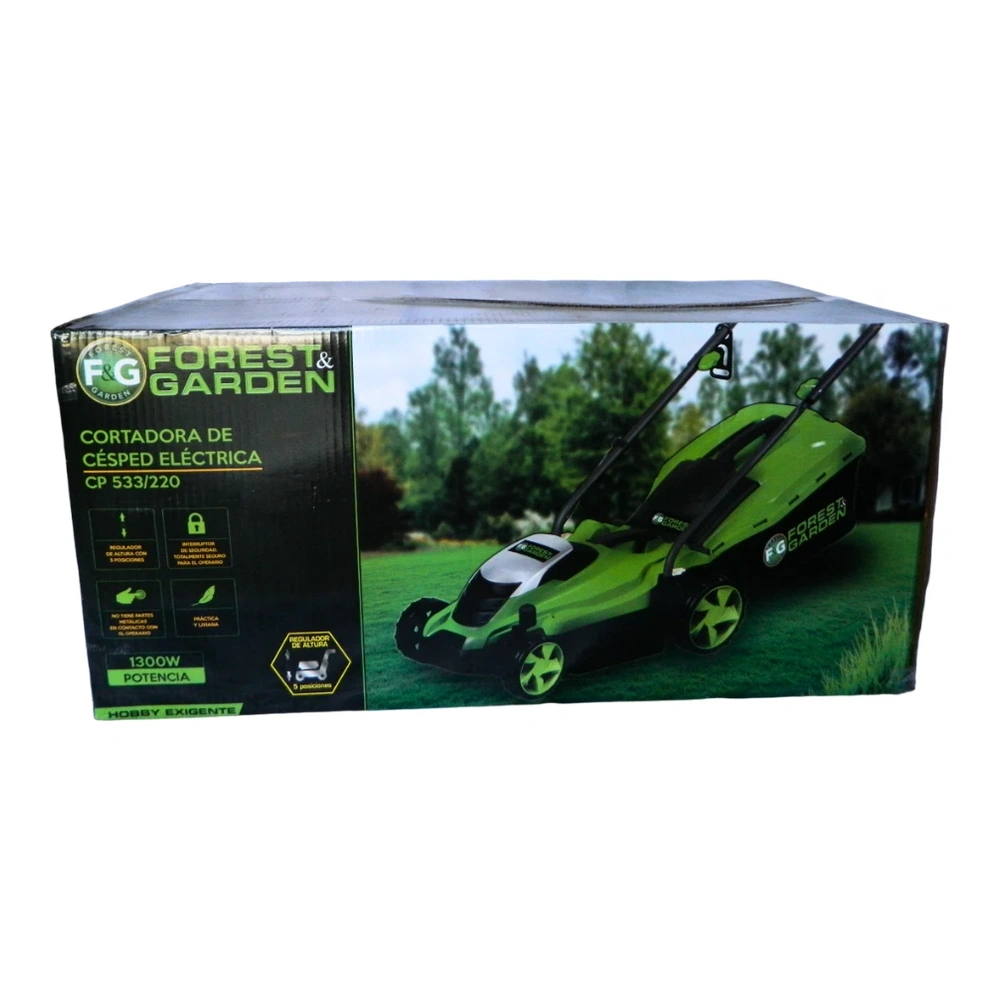 CORTACESPED ELÉCTRICO FOREST & GARDEN 1300W BOLSA 35KG 4
