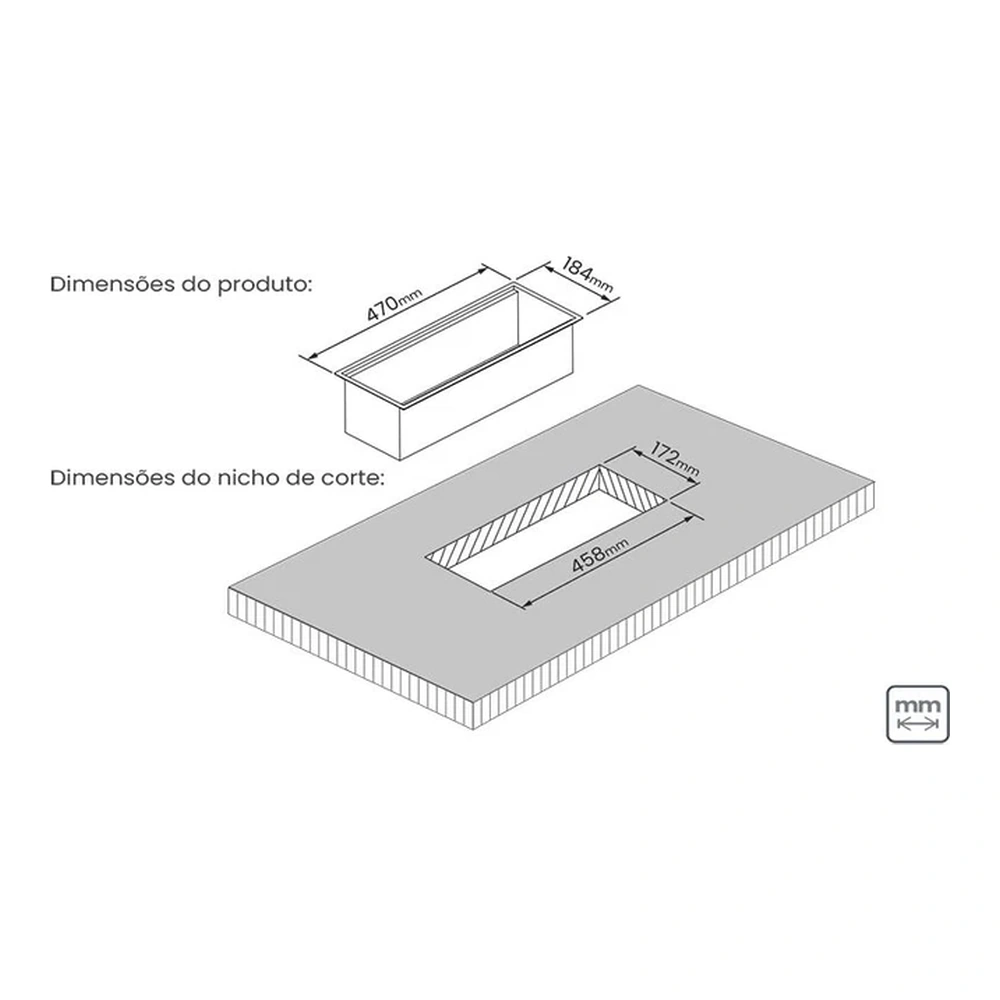 CANAL HUMEDO EN ACERO INOX 45 CM TRAMONTINA T945341 5