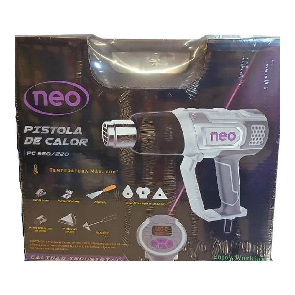 PISTOLA DE CALOR 2000W C/ACC NEO 2