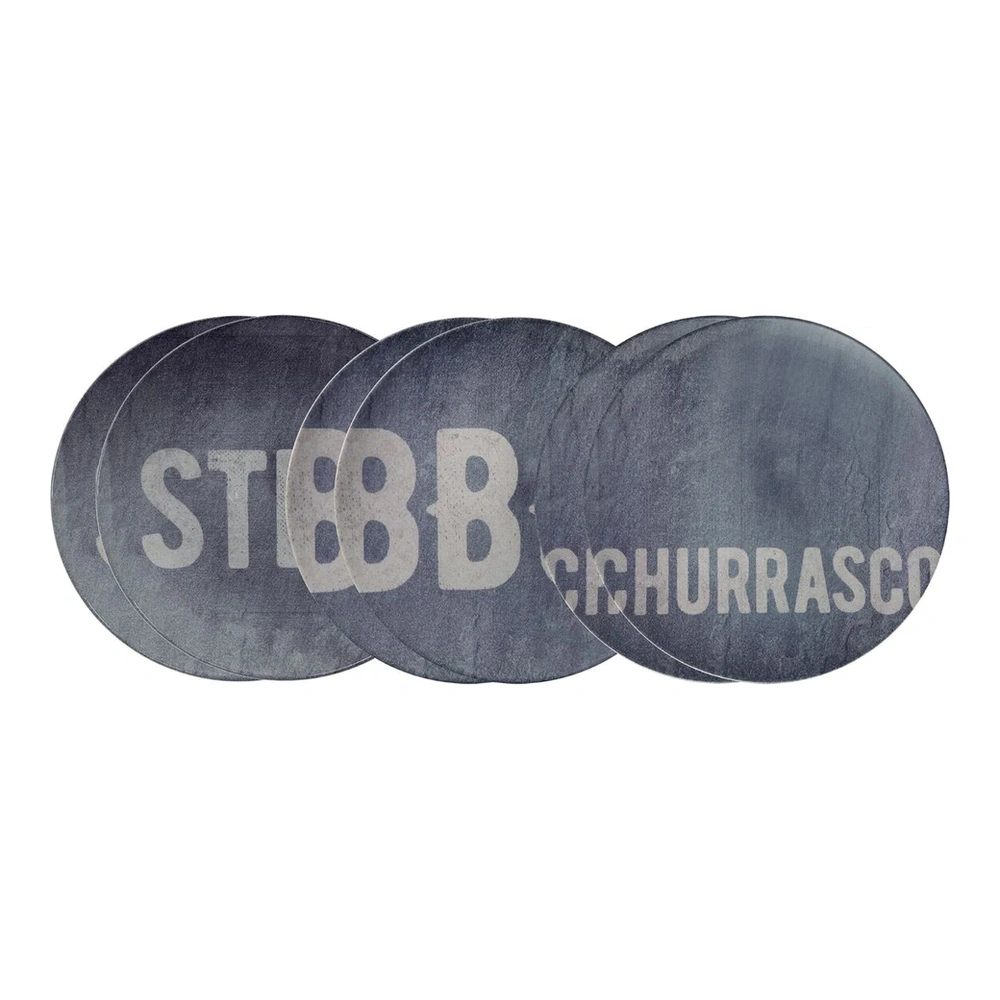 CHURRASCO STONE KIT 6 PL RASO 28CM(11") TRAMONTINA T969501 2