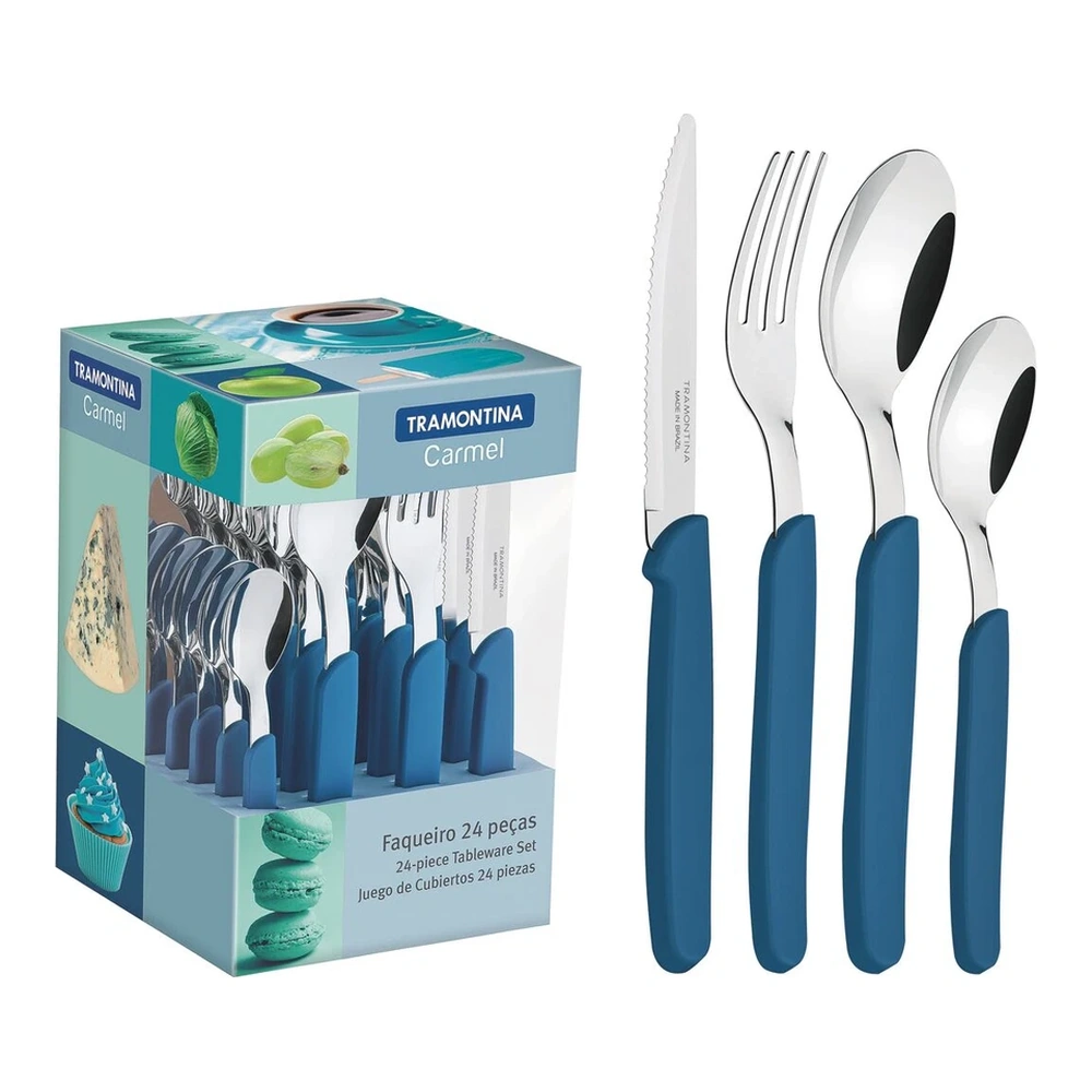 JUEGO CUBIERTOS 24 PZAS CARMEL TRAMONTINA T234994
