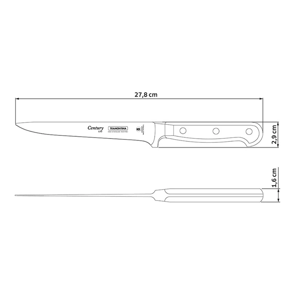 CUCHILLO DESHUESAR 6 CENTURY TRAMONTINA T240102 4