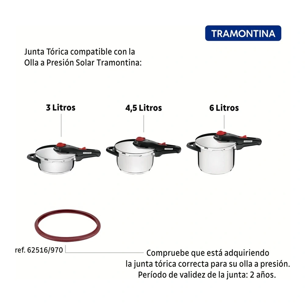 GUARNICION DE SILICONA PARA OLLA TRAMONTINA T625167 3