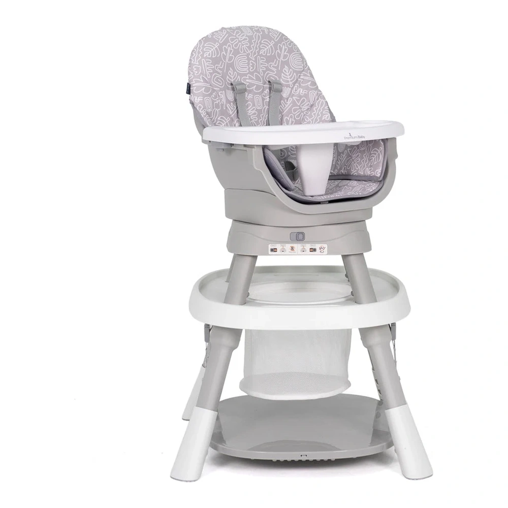 SILLA DE COMER PREMIUM BABY PARA BEBE DAKOTA 2.0 (GRIS)