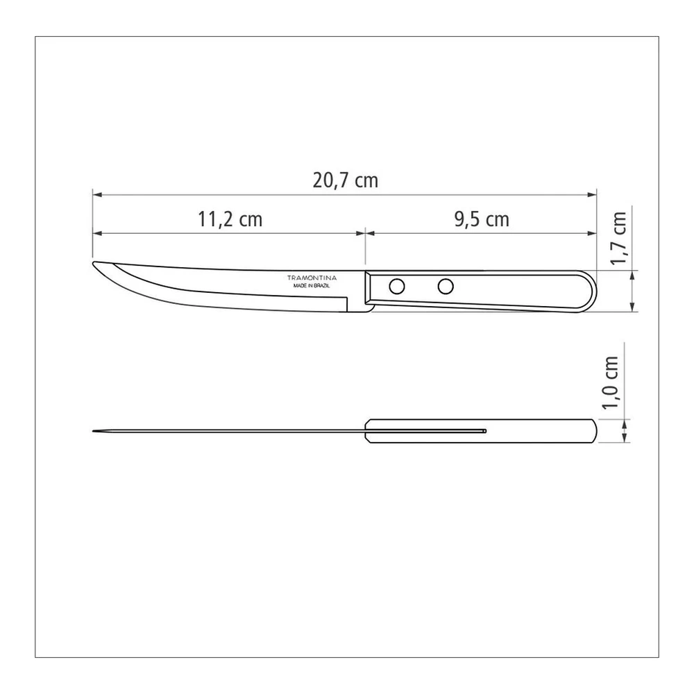 JUEGO  TENEDORES MESA 12 PZAS DYNAMARILLOIC TRAMONTINA T22302 4
